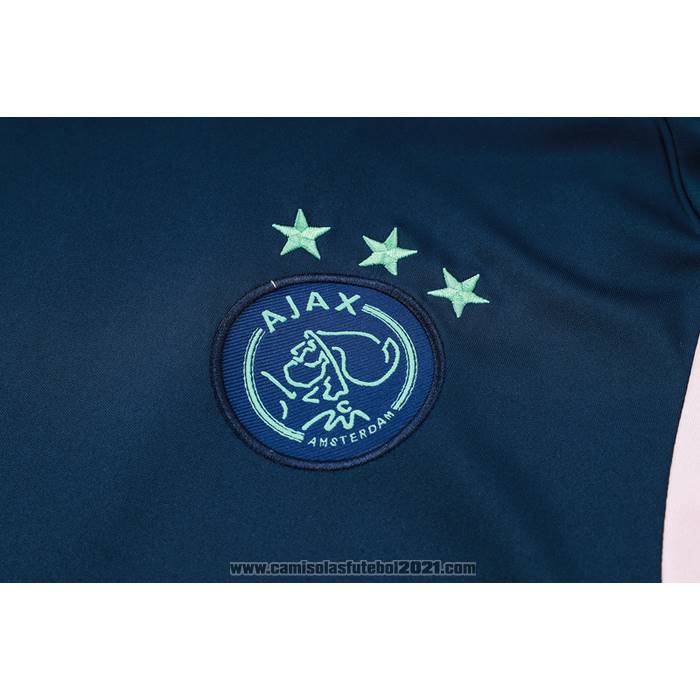 Fato de Treino Ajax Manga Curta 2023-2024 Azul - Calcas Curta